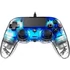 Kép 1/4 - Nacon Wired Compact Controller PS4 - átlátszó kék