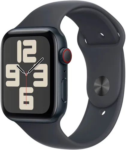Apple Watch SE Cellular 44mm Midnight Aluminium Case with Midnight Sport Band - S/M